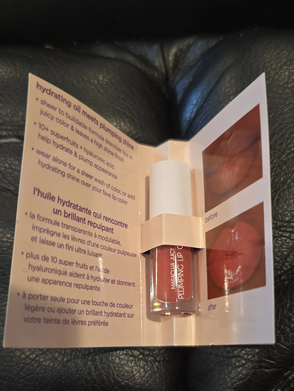 TARTE MARACUJA JUICY PLUMPING LIP OIL.